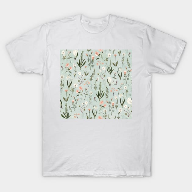 Floral forest T-Shirt by katherinequinnillustration